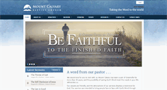 Desktop Screenshot of mountcalvarybaptist.org