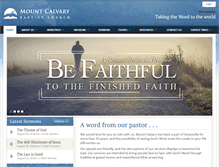 Tablet Screenshot of mountcalvarybaptist.org